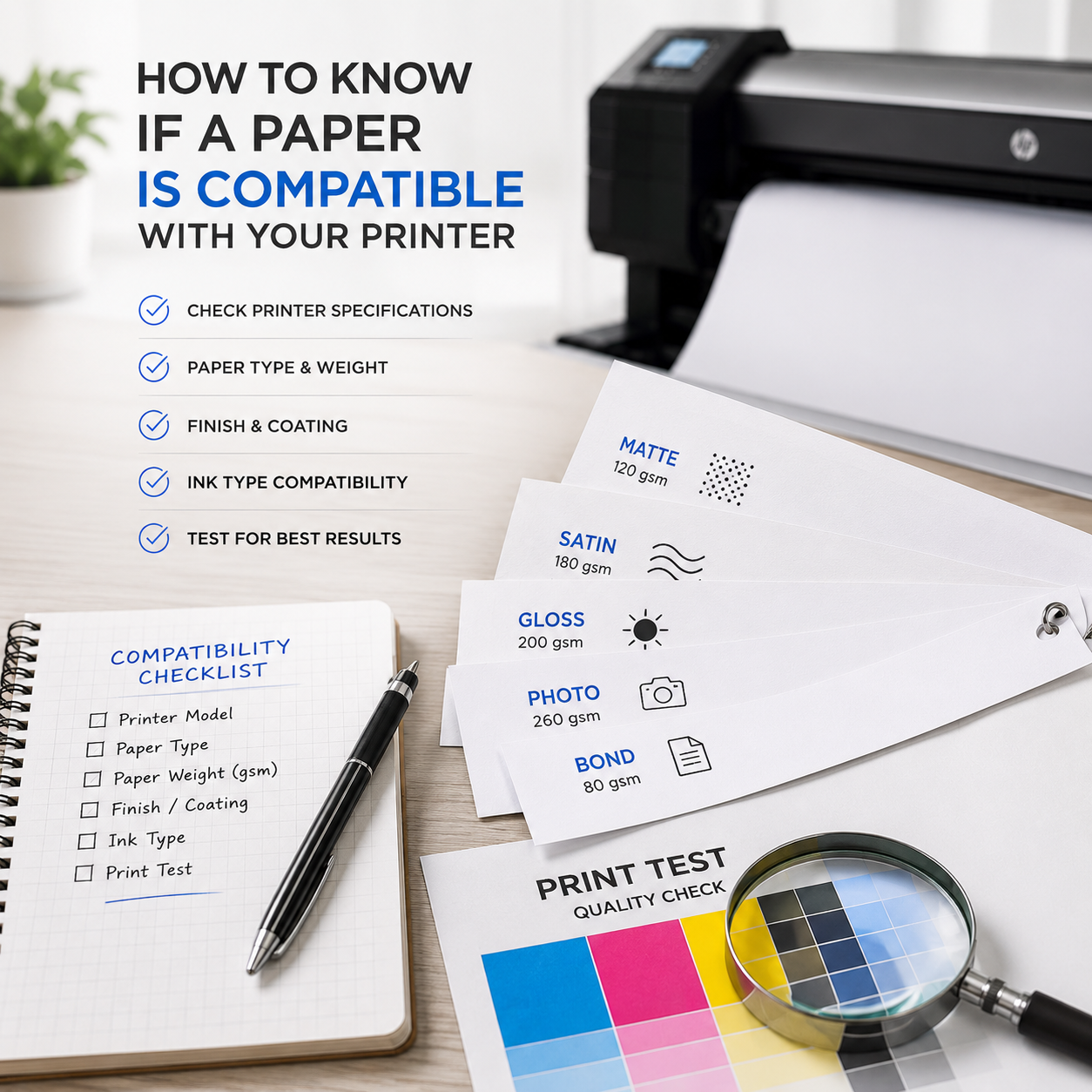 How to know if a paper is compatible with your printer
