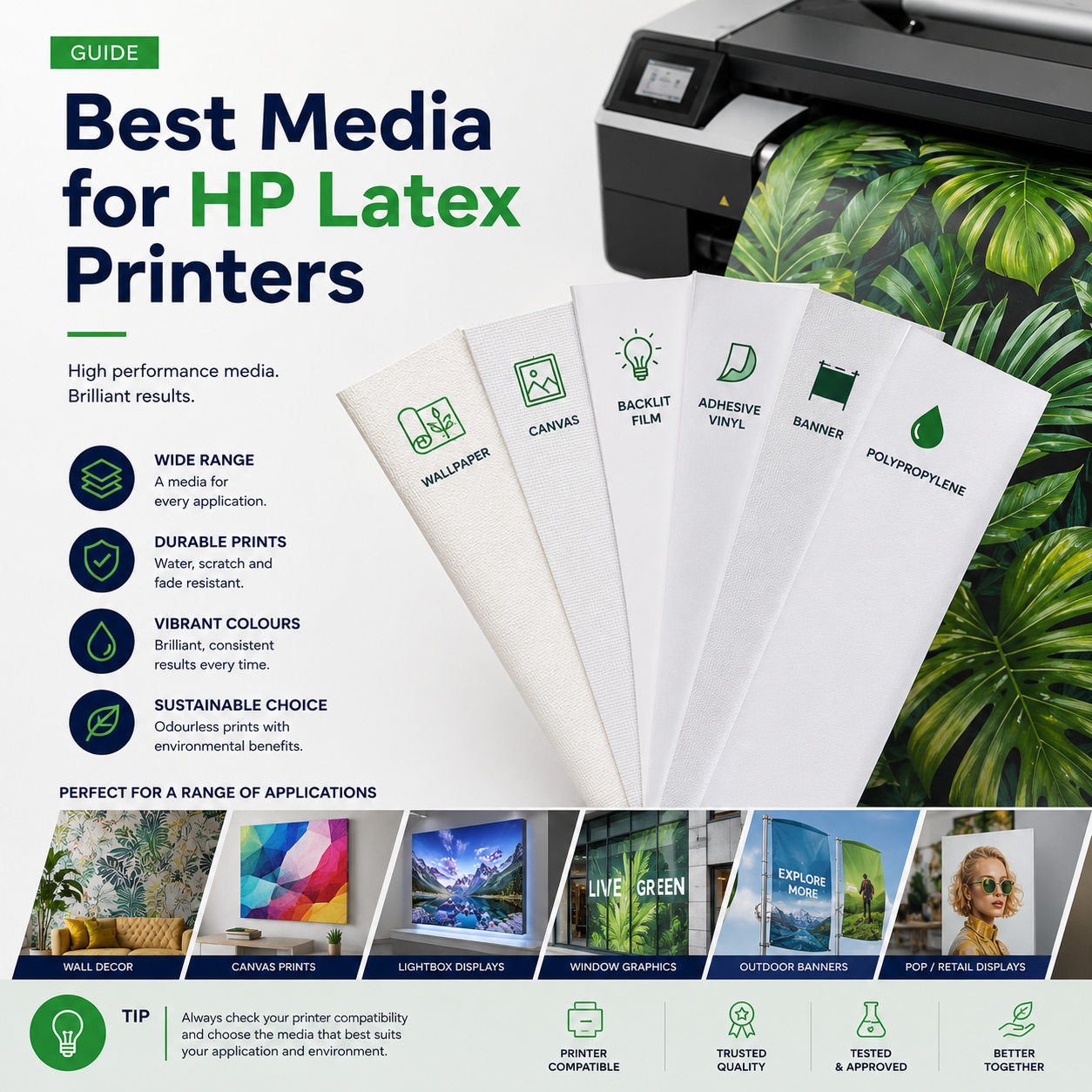 Best media for HP Latex printers
