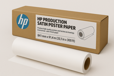 T7T18A - HP Production Satin Poster Paper, 3-in Core - 841 mm x 91.4 m