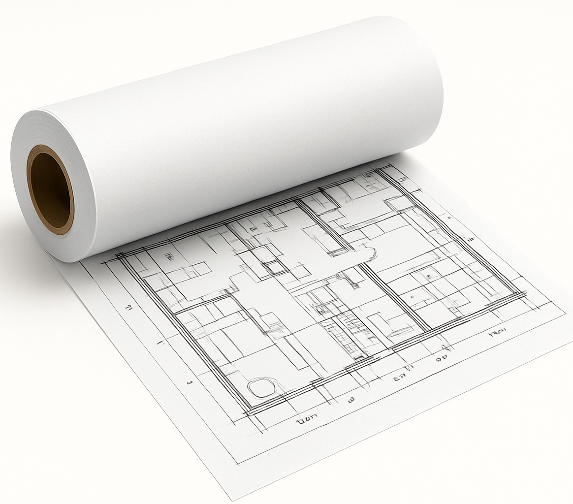 Q1396A - HP Universal Bond Paper - 610 mm x 45.7 m