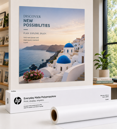 CH023A - HP Everyday Matte Polypropylene, 2 Pack - 914 mm x 30.5 m