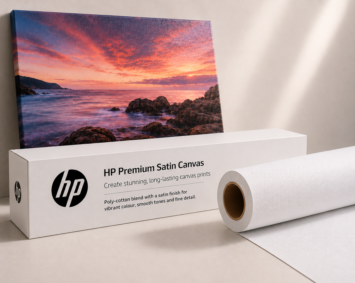 E4J29A - HP Premium Satin Canvas - 1524 mm x 22.9 m